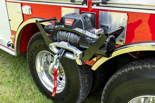 Equipment on Non-Walk-In Rescue Fire Truck