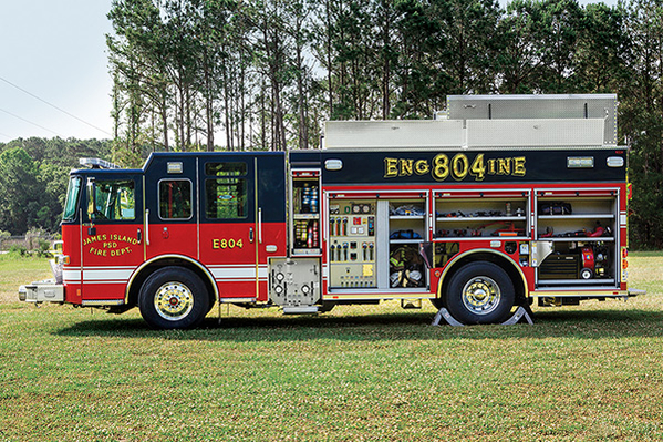 Pierce custom chassis pumper fire truck equipment