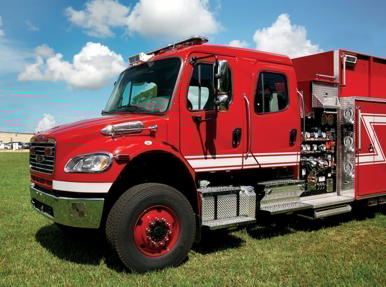 Freightliner Commercial Fire Truck Chassis Pierce Mfg