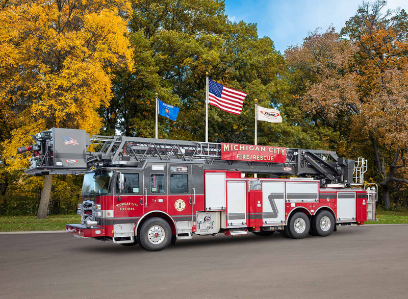 Michigan City Fire Department - Aerial – Aerial | Pierce | Michigan City, Indiana