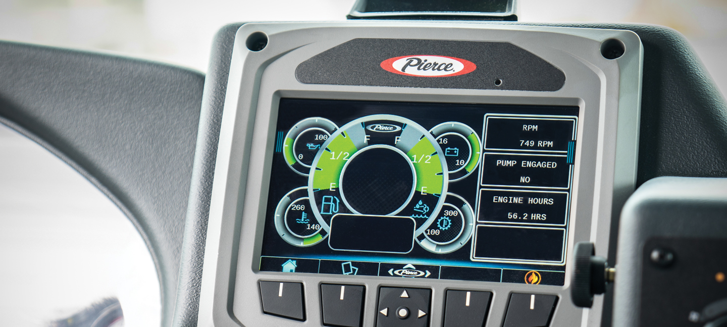 Electrical System screen in fire truck
