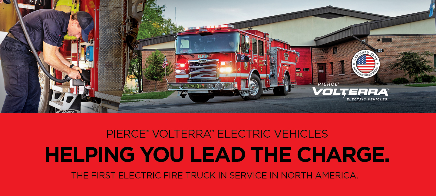Pierce Volterra Platform of Electric Fire Trucks