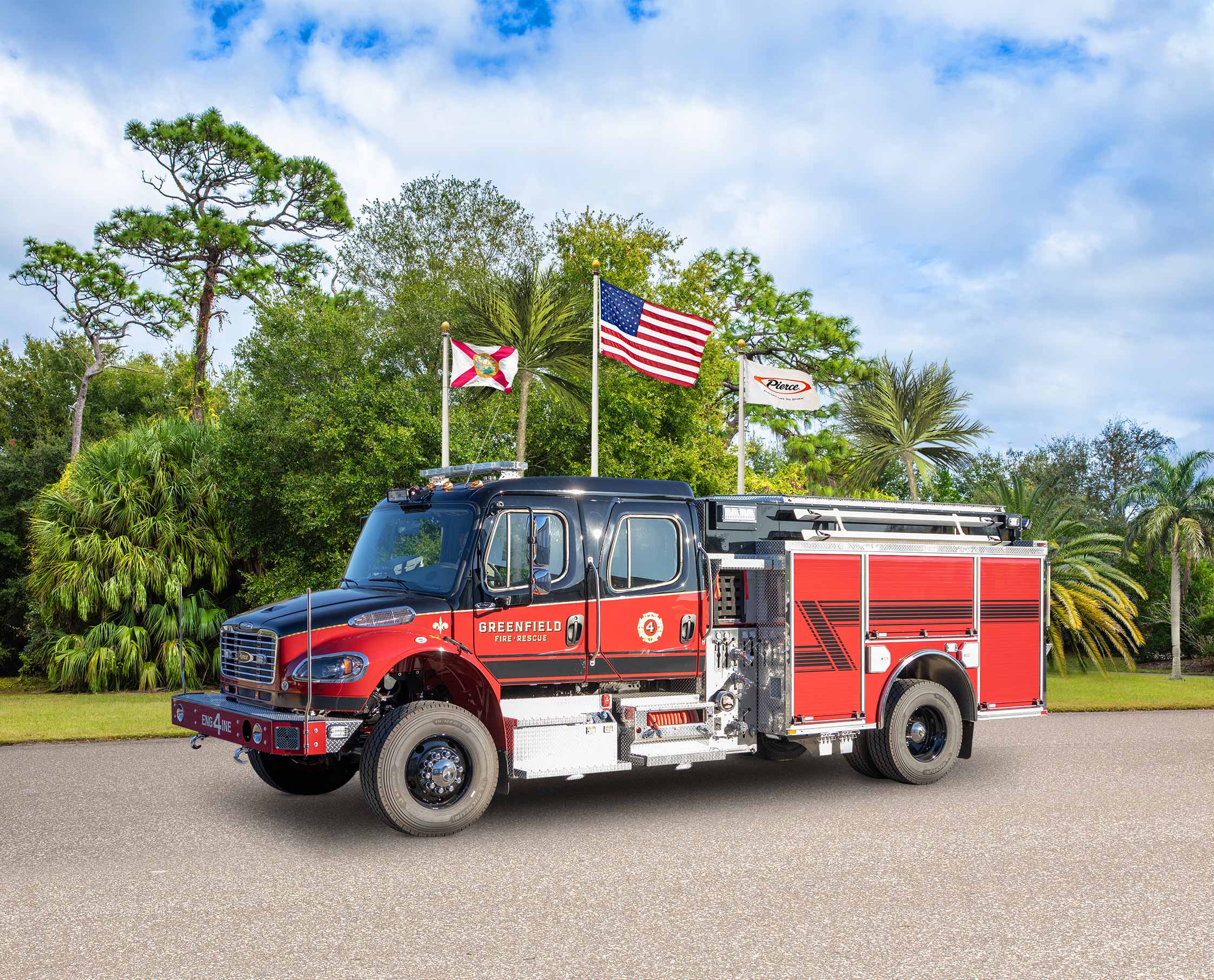 Freightliner Pumper delivered to Greenfield Fire Department                        
